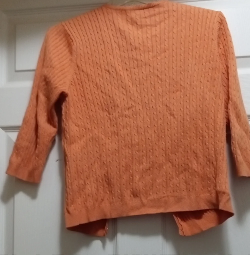 STO Ribbed VTG Cardigan -Susquehanna Trail Outfitter-Size: S-3/4 Length Sleeves
